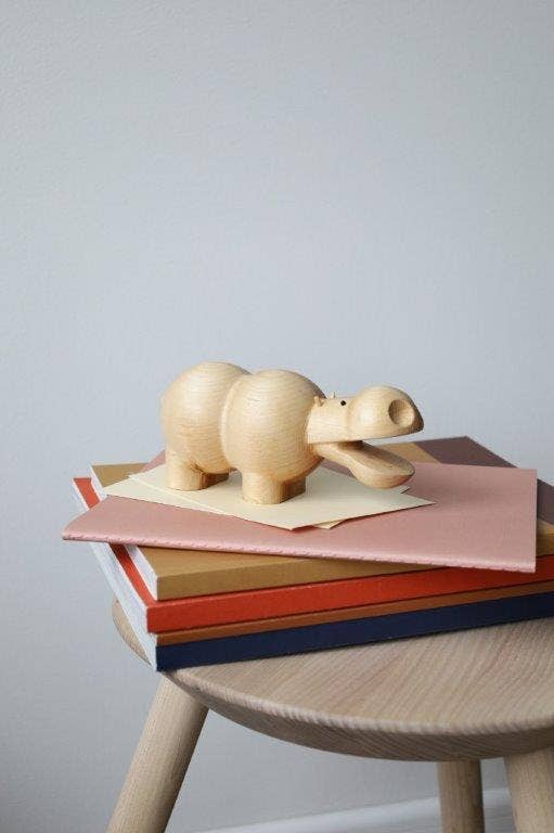 Flodhesten - Træfigur i birk | Birch by Adero Home - Adero Home