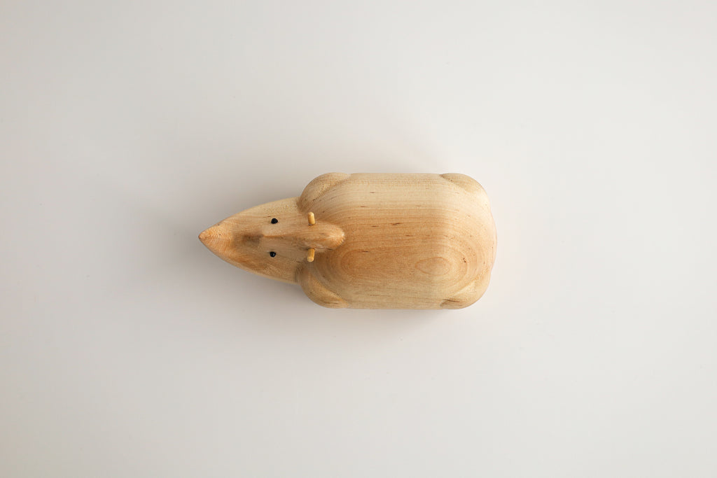 Noshörningen - Träfigur i björk | Birch by Adero Home