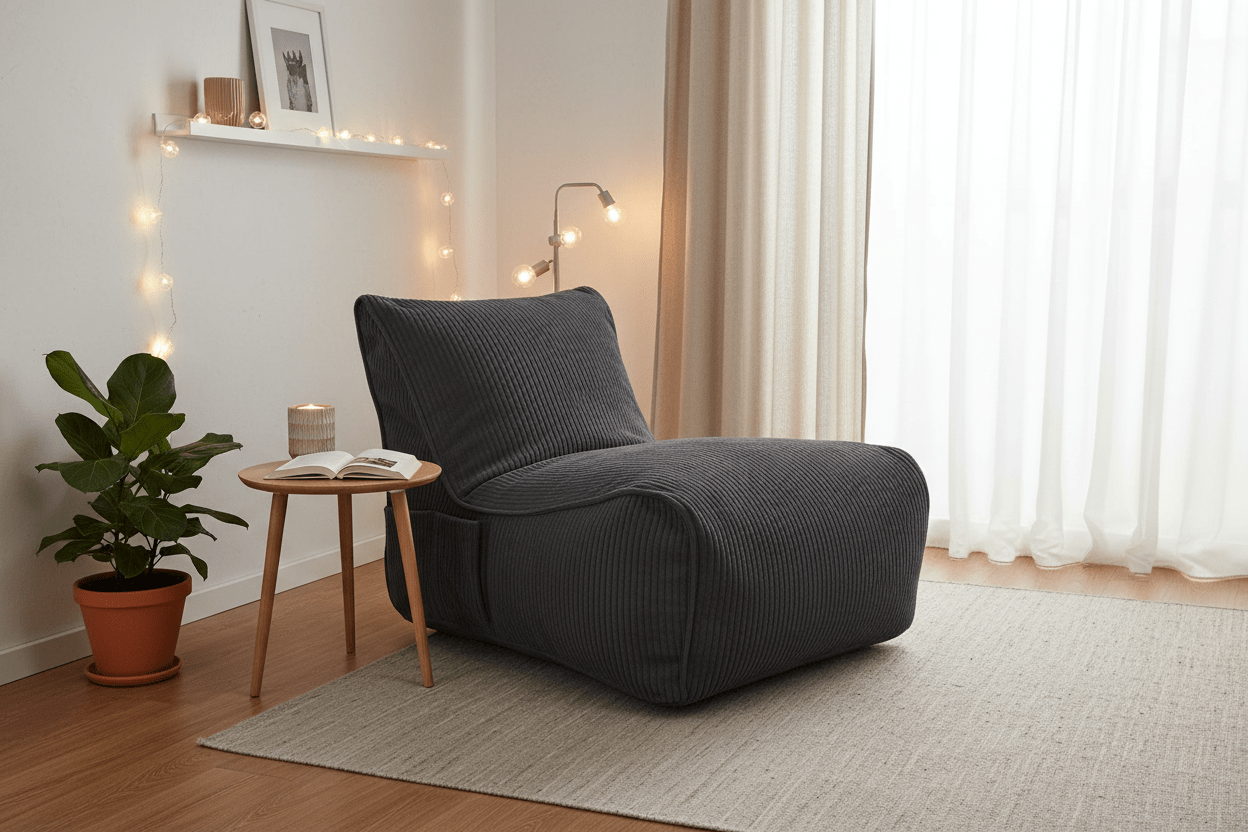 Aster Lounge Chair - Manchester Mørk Grå - Adero Home