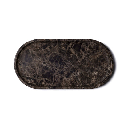 Oval marmor bakke 15 x 30 cm