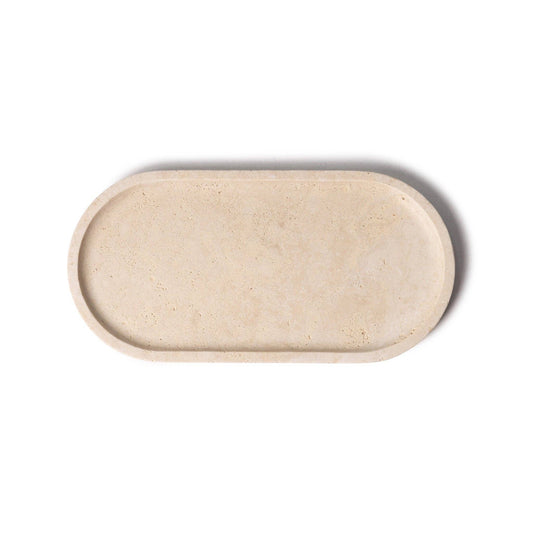 Oval marmor bakke 15 x 30 cm