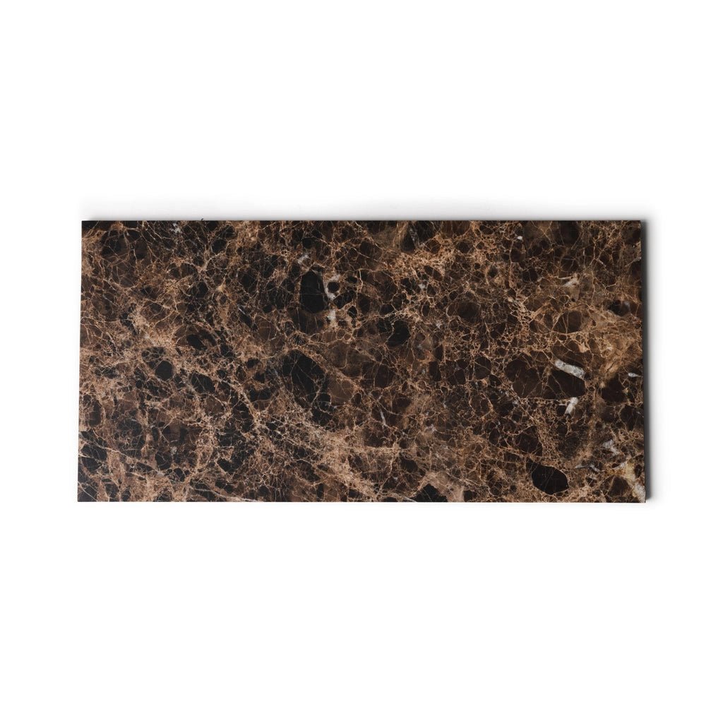 Marmor bakke L - 20 x 40 cm - Adero Home - Brun