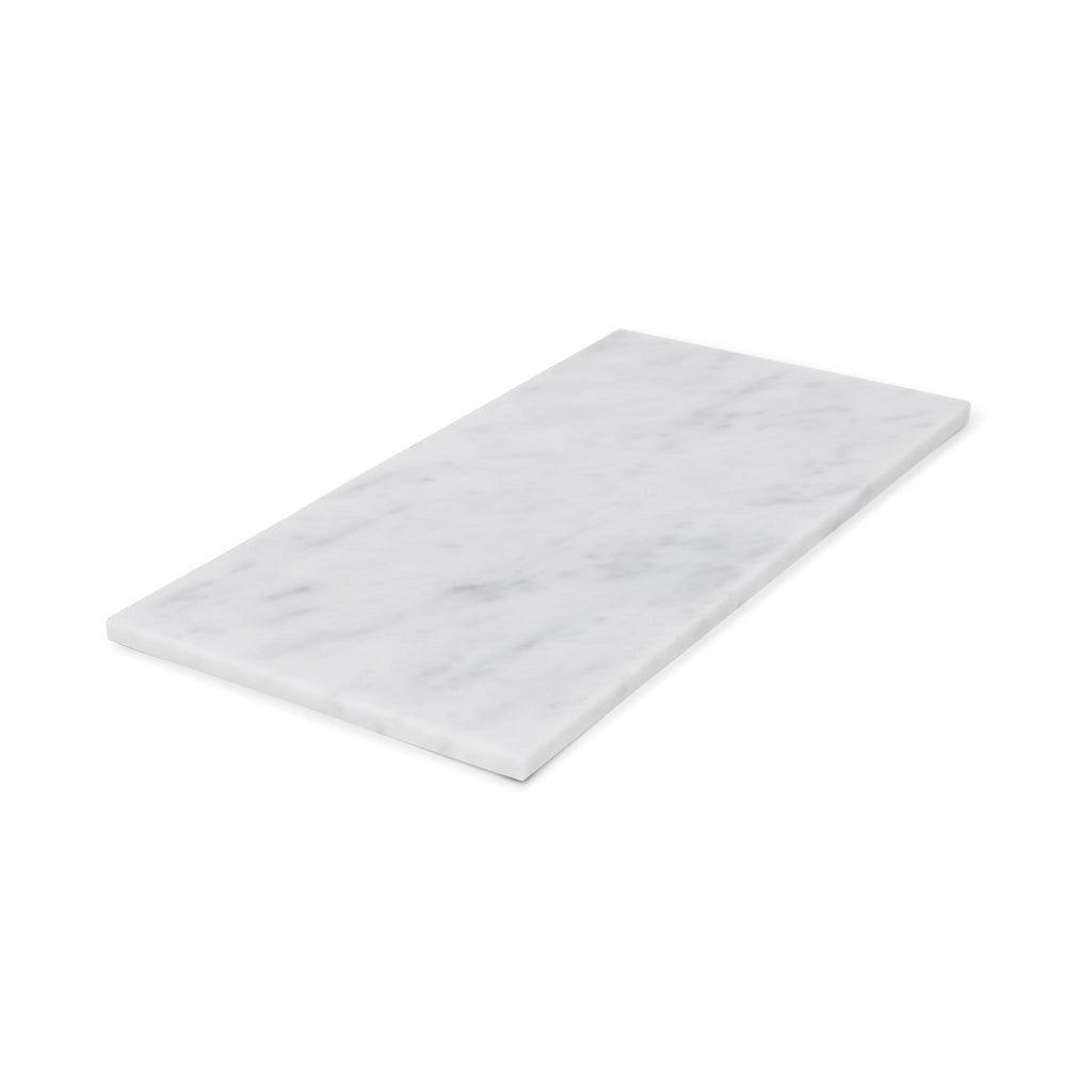 Marmor bakke L - 20 x 40 cm - Adero Home - Hvid