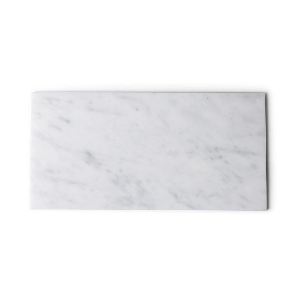 Marmor bakke L - 20 x 40 cm - Adero Home - Hvid