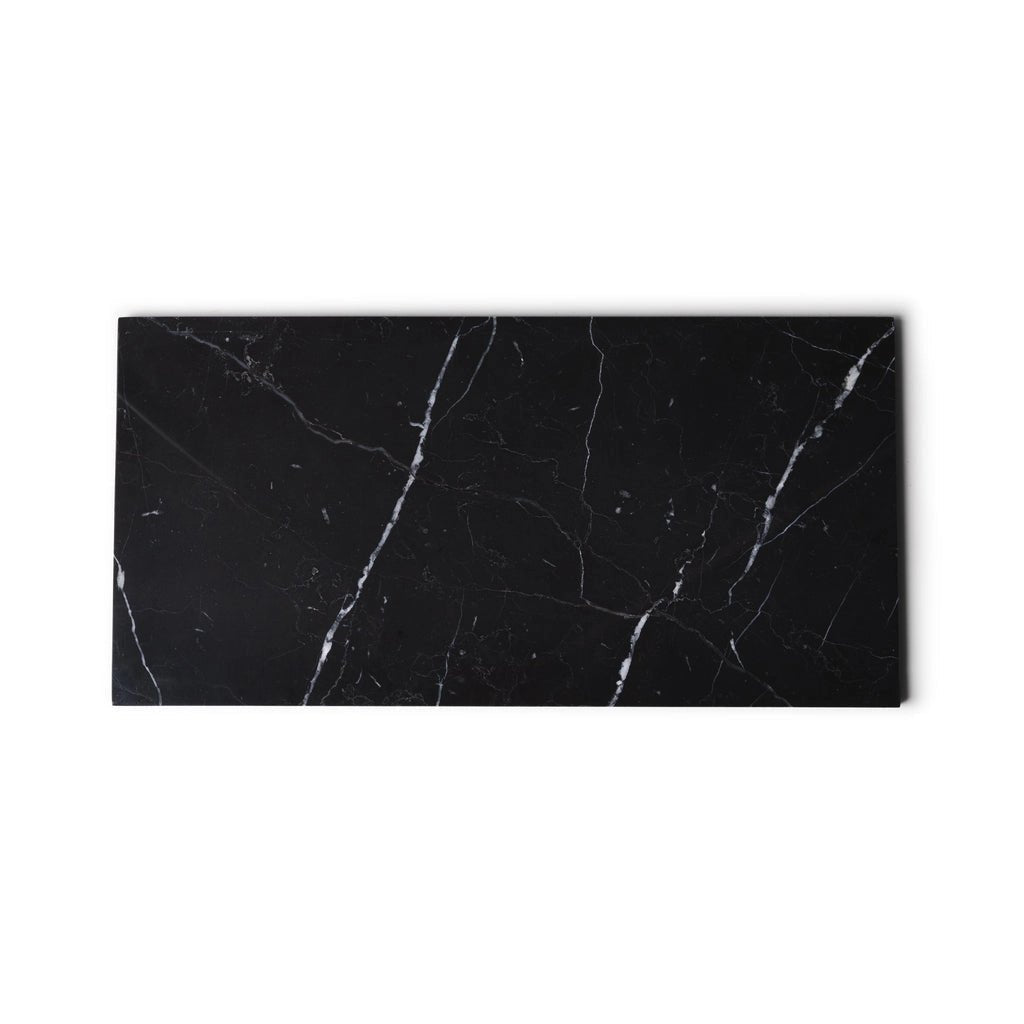 Marmor bakke L - 20 x 40 cm - Adero Home - Sort