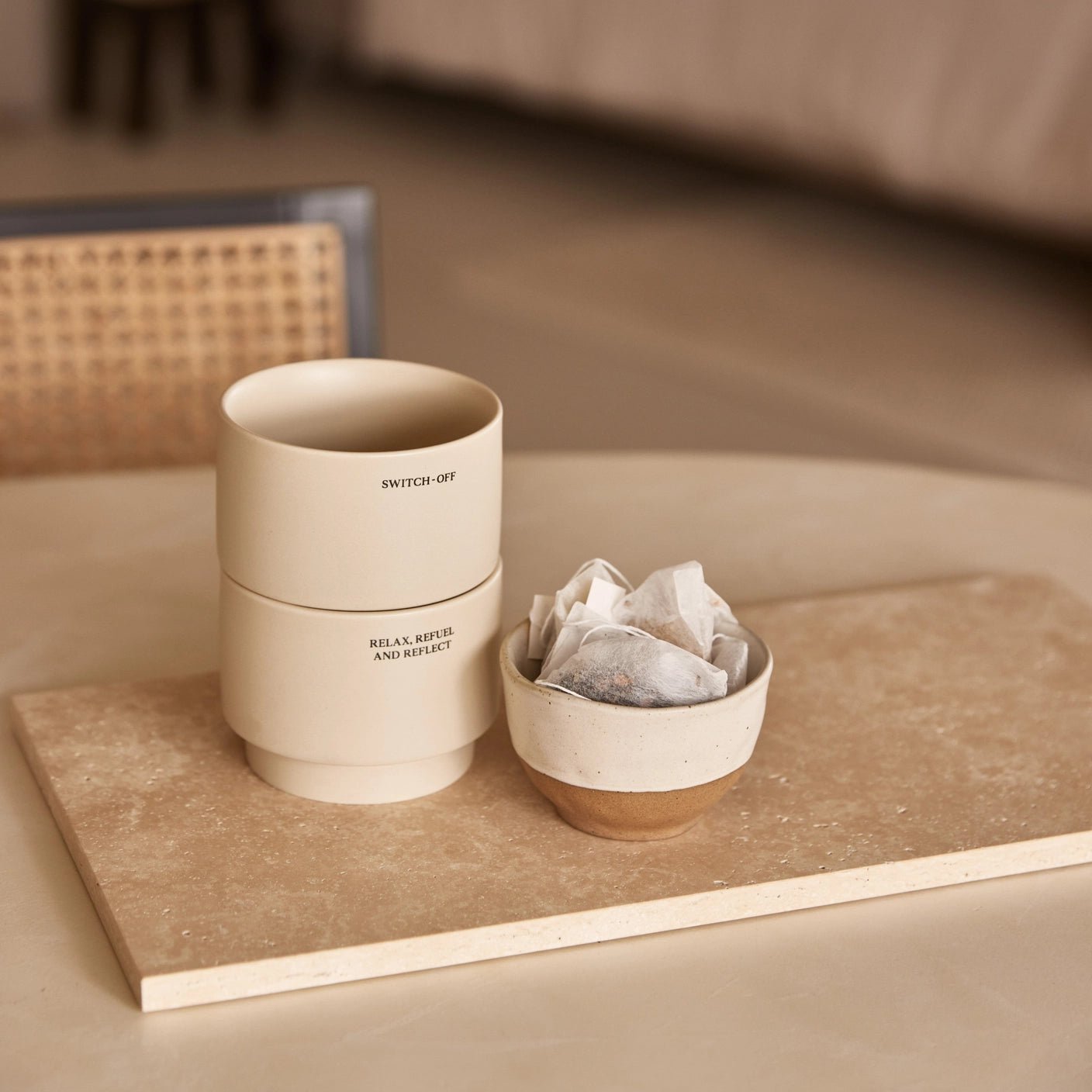 Marmor bakke L - 20 x 40 cm - Adero Home - Travertin