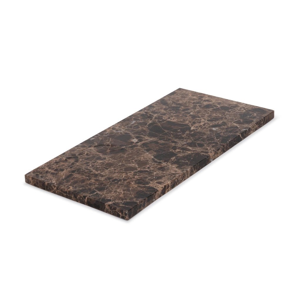 Marmor bakke M - 15 x 30 cm - Adero Home - Brun