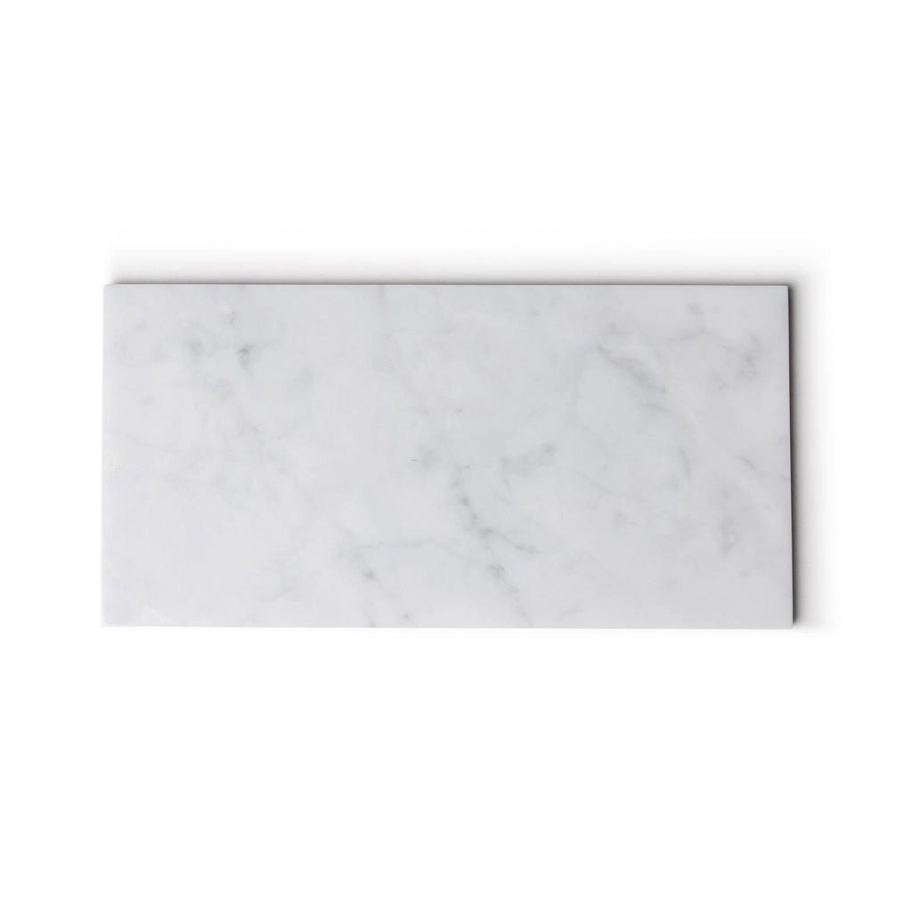 Marmor bakke M - 15 x 30 cm - Adero Home - Hvid