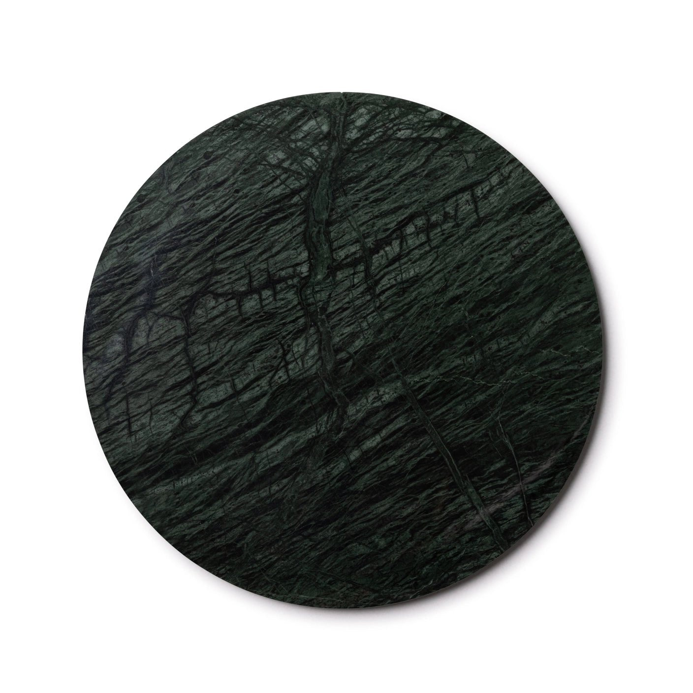 Rund marmor bakke Ø30cm - Adero Home - Grøn