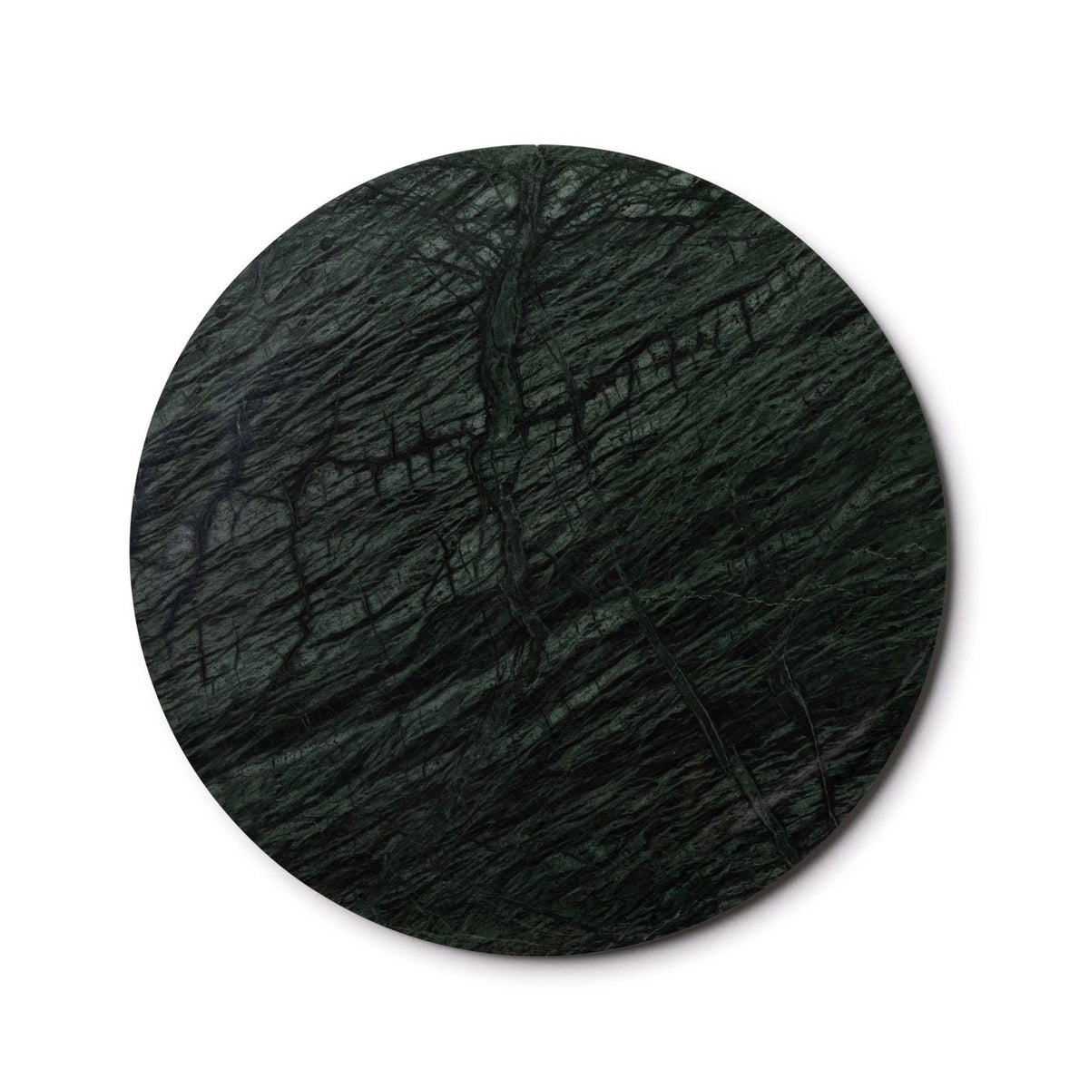 Rund marmor bakke Ø30cm - Adero Home - Grøn