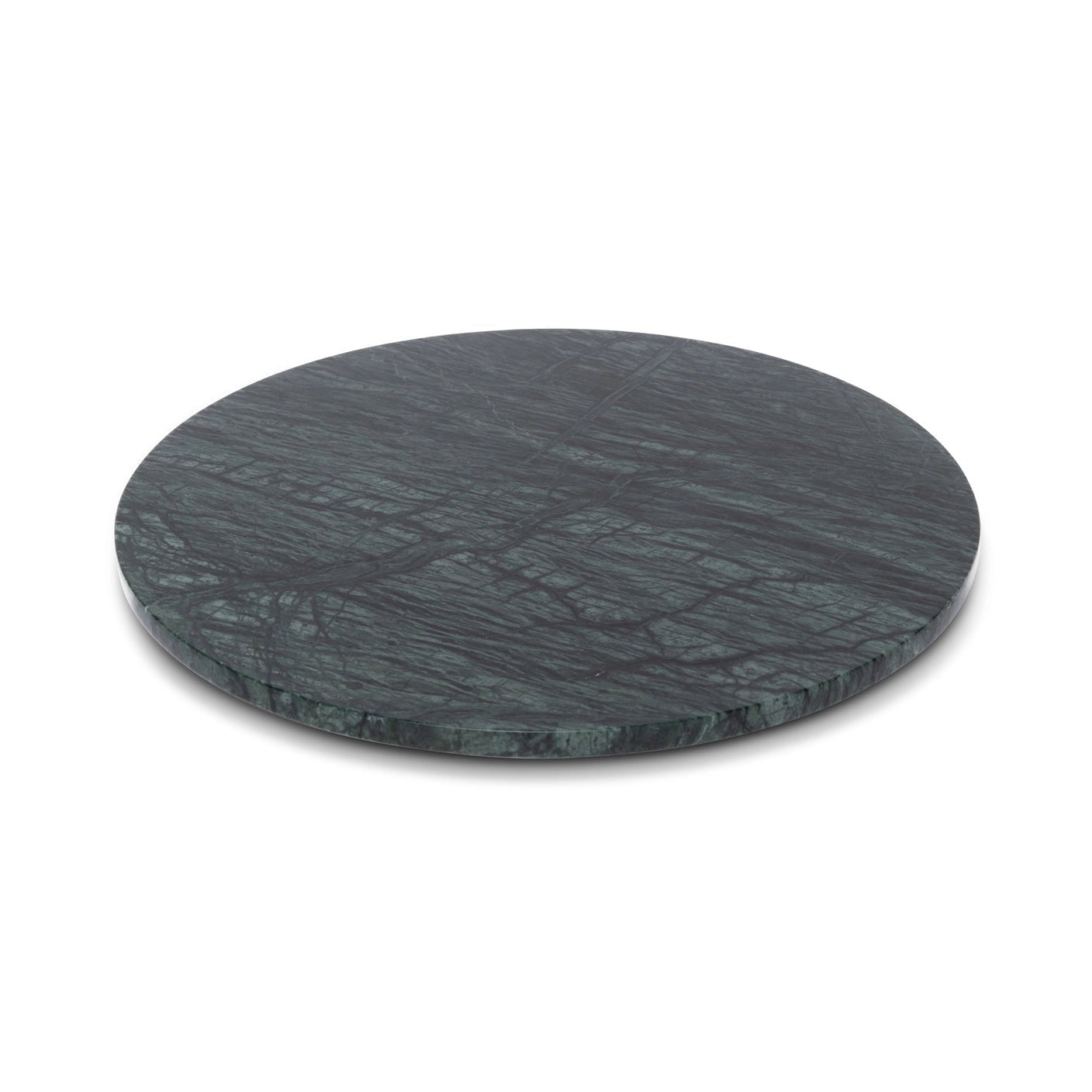 Rund marmor bakke Ø30cm - Adero Home - Grøn
