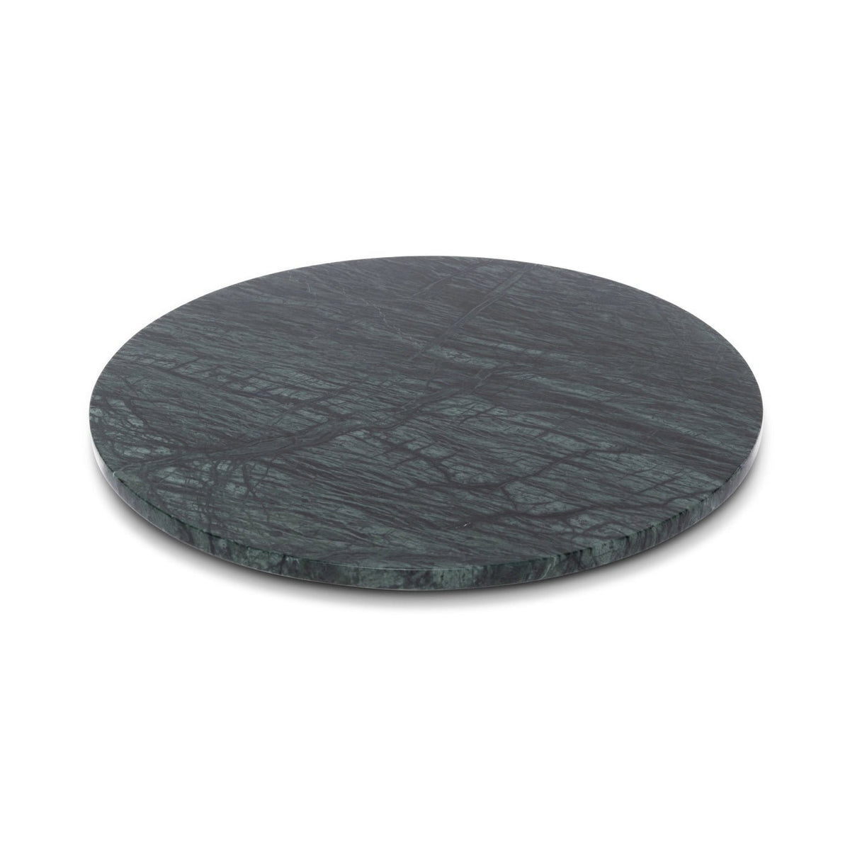 Rund marmor bakke Ø30cm - Adero Home - Grøn