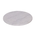 Rund marmor bakke Ø30cm - Adero Home - Hvid