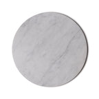 Rund marmor bakke Ø30cm - Adero Home - Hvid