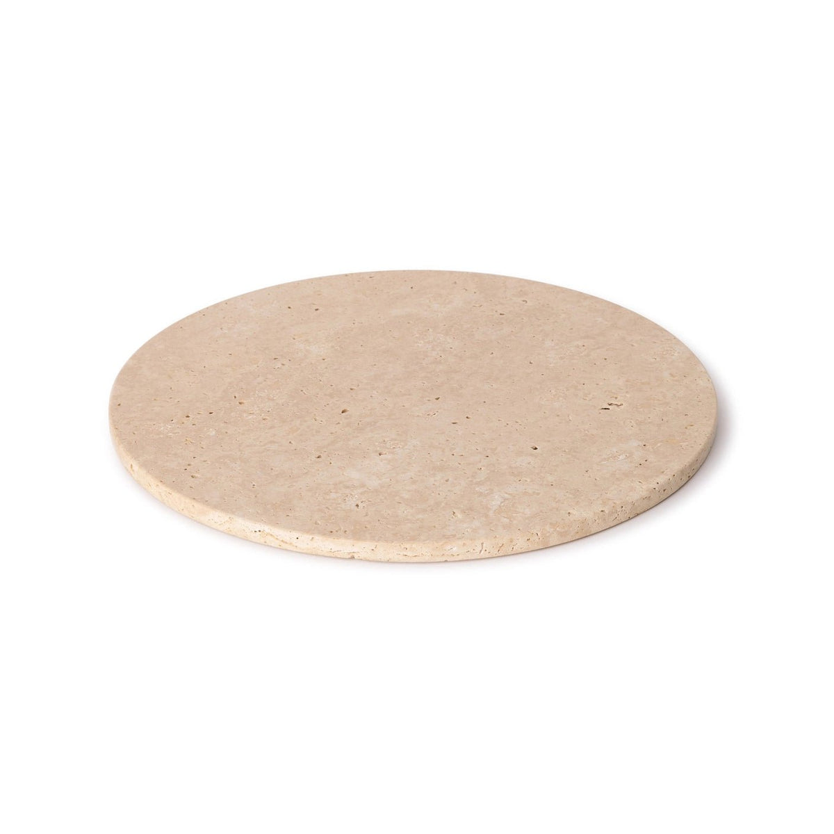 Rund marmor bakke Ø30cm - Adero Home - Travertin