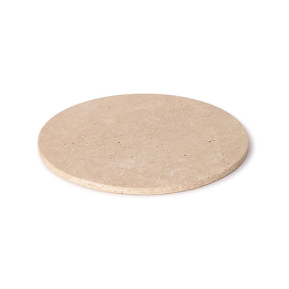 Rund marmor bakke Ø30cm - Adero Home - Travertin