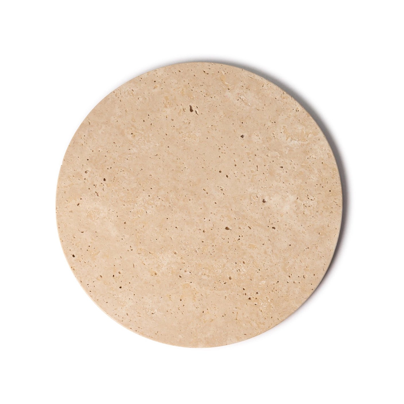 Rund marmor bakke Ø30cm - Adero Home - Travertin