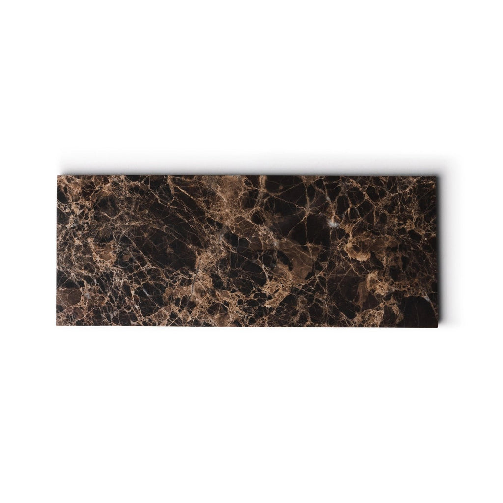 Marmor bakke S - 10 x 25 cm - Adero Home - Brun