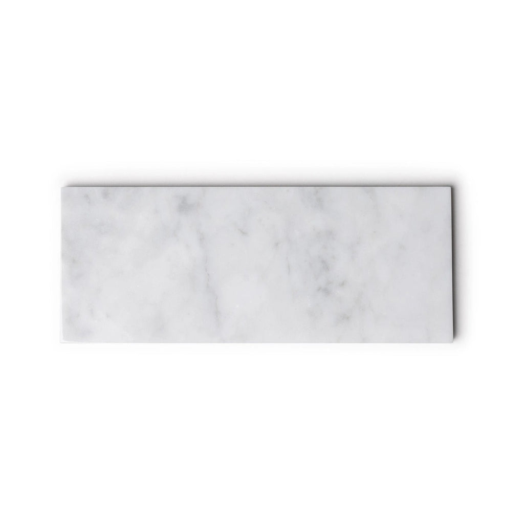 Marmor bakke S - 10 x 25 cm - Adero Home - Hvid