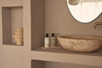Marmor bakke S - 10 x 25 cm - Adero Home - Travertin