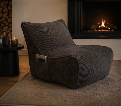 Aster Lounge Chair - Manchester Mørk Grå - Adero Home