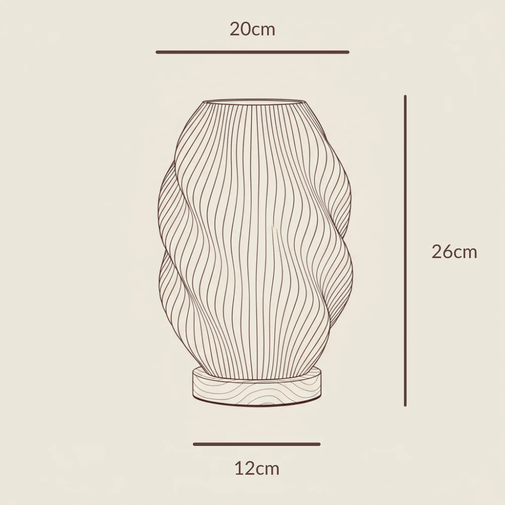 Vega – Dimbar bordslampa med organisk design