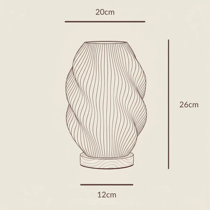 Vega - Dæmpbar bordlampe med organisk design - Adero Home