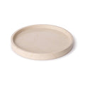 Rund marmor bakke med kant Ø30 cm - Adero Home - Travertin
