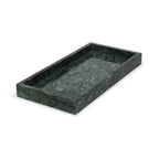 Marmor bakke med kant 15 × 30 cm - Adero Home - Grøn