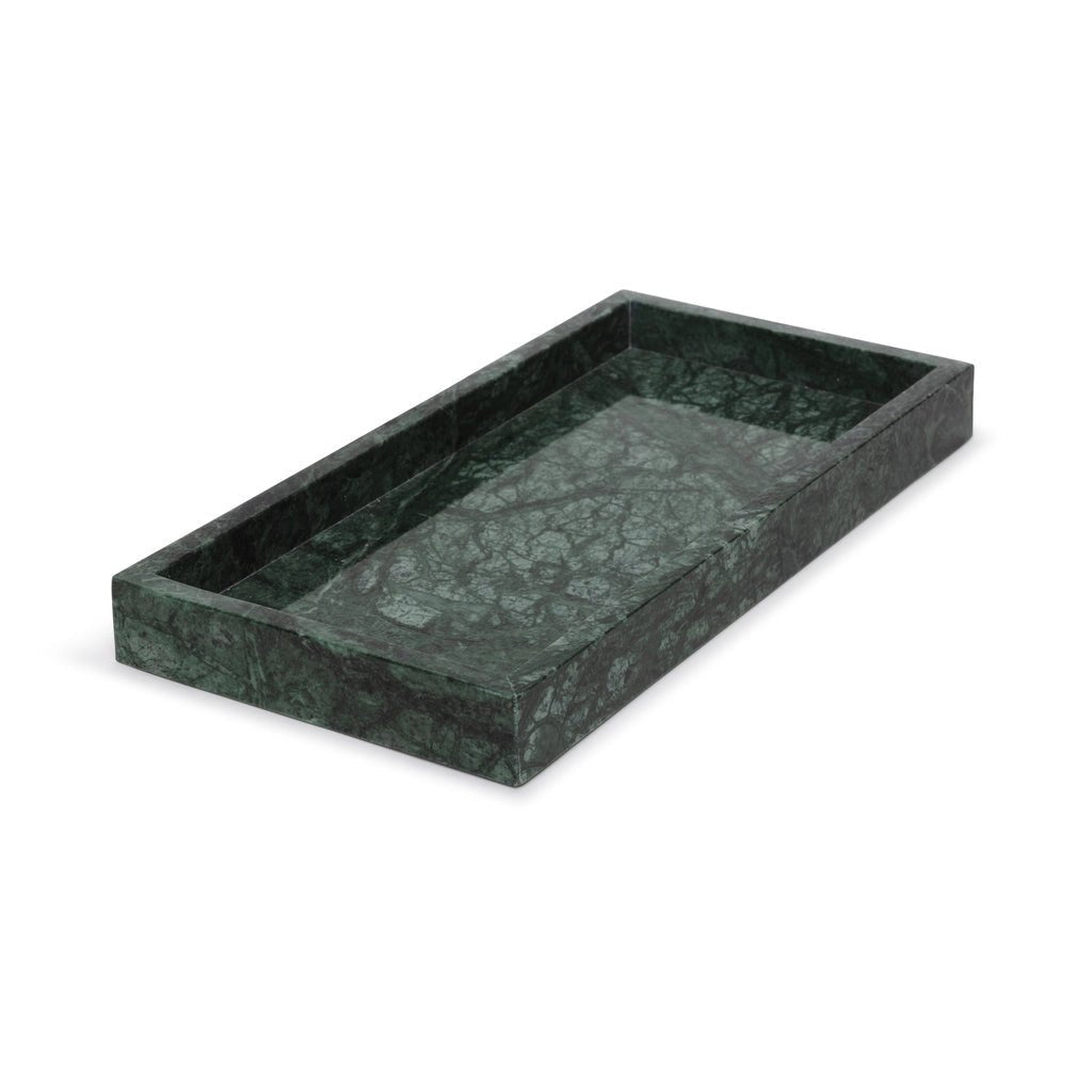 Marmor bakke med kant 15 × 30 cm - Adero Home - Grøn