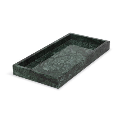 Marmor bakke med kant 15 × 30 cm - Adero Home - Grøn