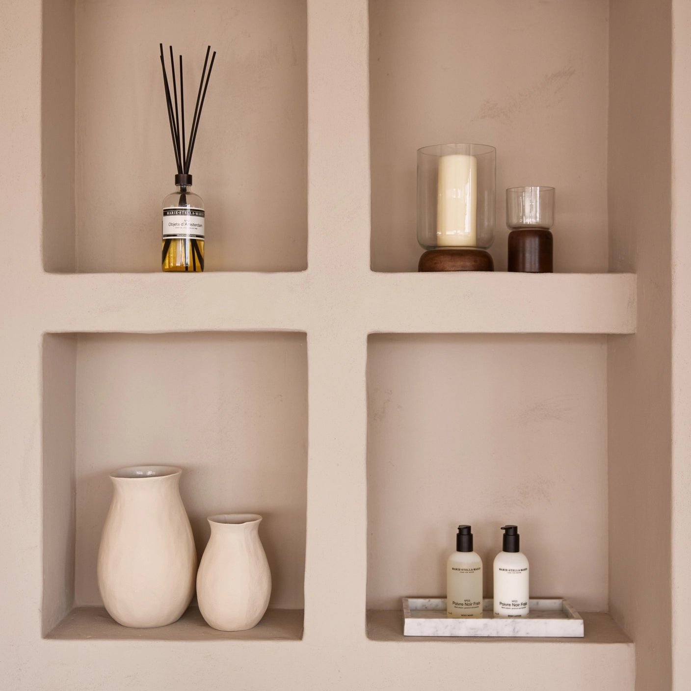 Marmor bakke med kant 15 × 30 cm - Adero Home - Travertin