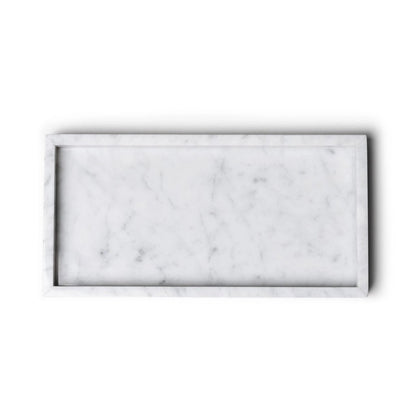Marmor bakke med kant 15 × 30 cm - Adero Home - Travertin