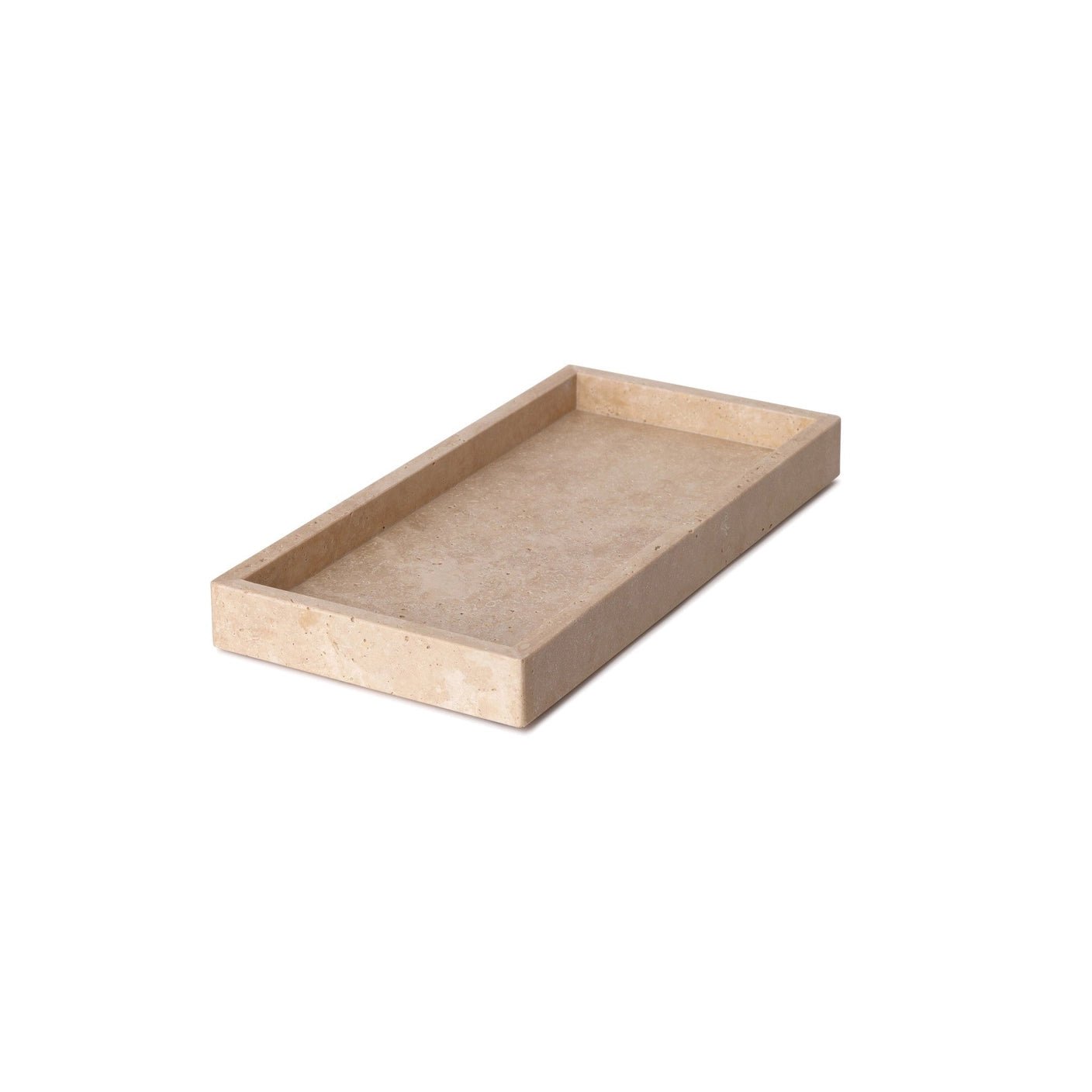 Marmor bakke med kant 15 × 30 cm - Adero Home - Travertin