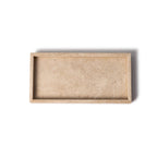 Marmor bakke med kant 15 × 30 cm - Adero Home - Travertin