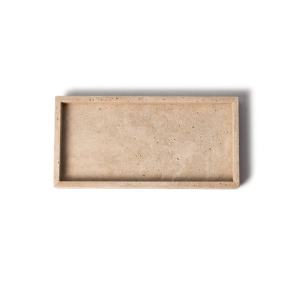 Marmor bakke med kant 15 × 30 cm - Adero Home - Travertin