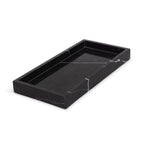 Marmor bakke med kant 15 × 30 cm - Adero Home - Sort