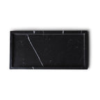 Marmor bakke med kant 15 × 30 cm - Adero Home - Sort