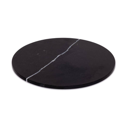 Rund marmor bakke Ø30cm - Adero Home - Sort
