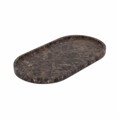 Oval marmor bakke 15 x 30 cm